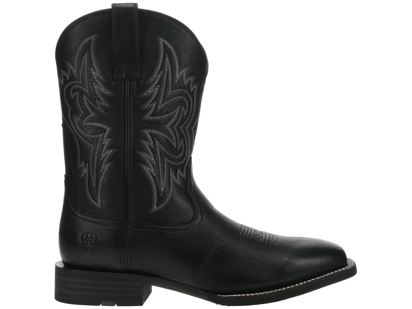 Ariat Western Big Rig Square Toe Cowboy Boot Black - Image 3