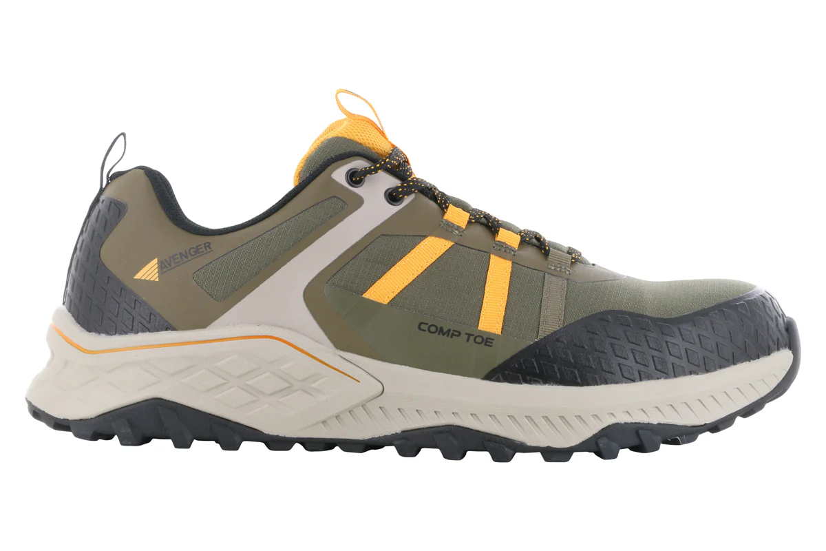 Avenger Aero Trail Safety Toe Shoe Olive - Image 3