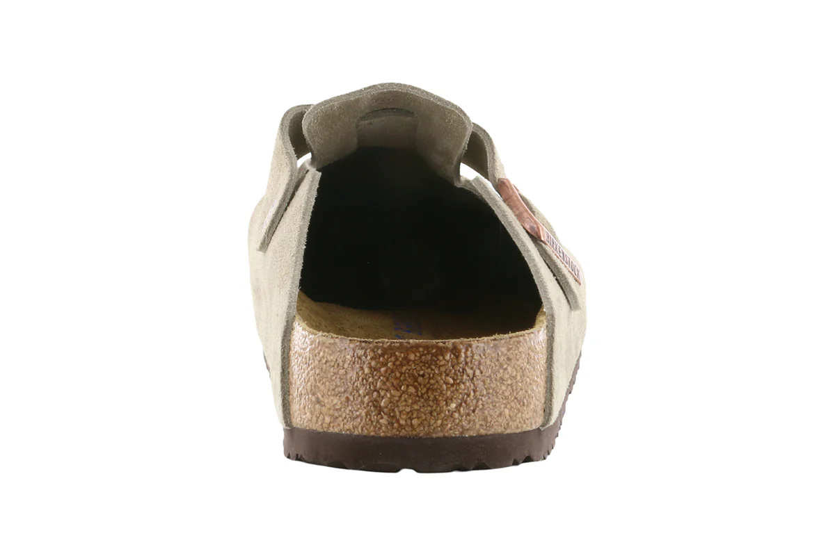 Birkenstock Boston Soft Footbed Suede Leather Taupe - Image 5