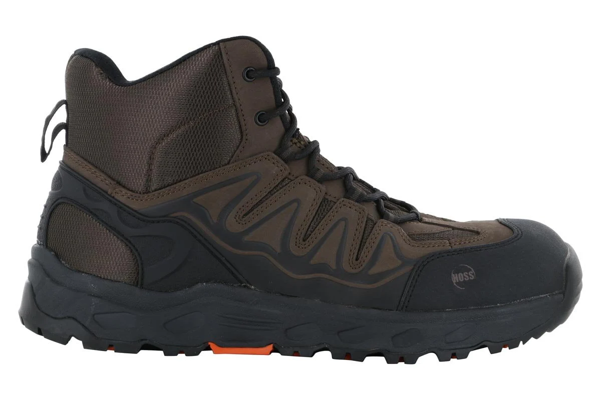 Hoss Eric Hi Aluminum Safety Toe Brown - Image 3