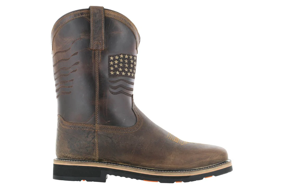Hoss Rushmore Western Rancher Soft Toe Boot Brown - Image 3
