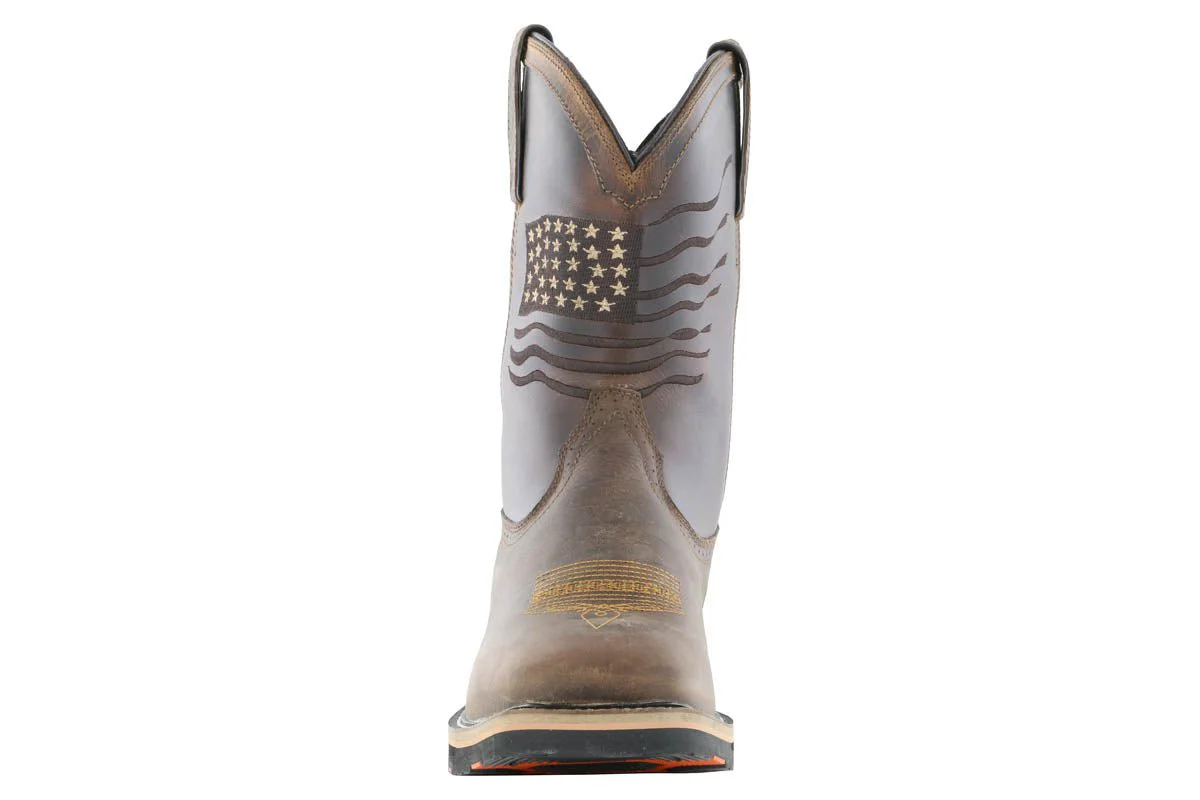 Hoss Rushmore Western Rancher Soft Toe Boot Brown - Image 4