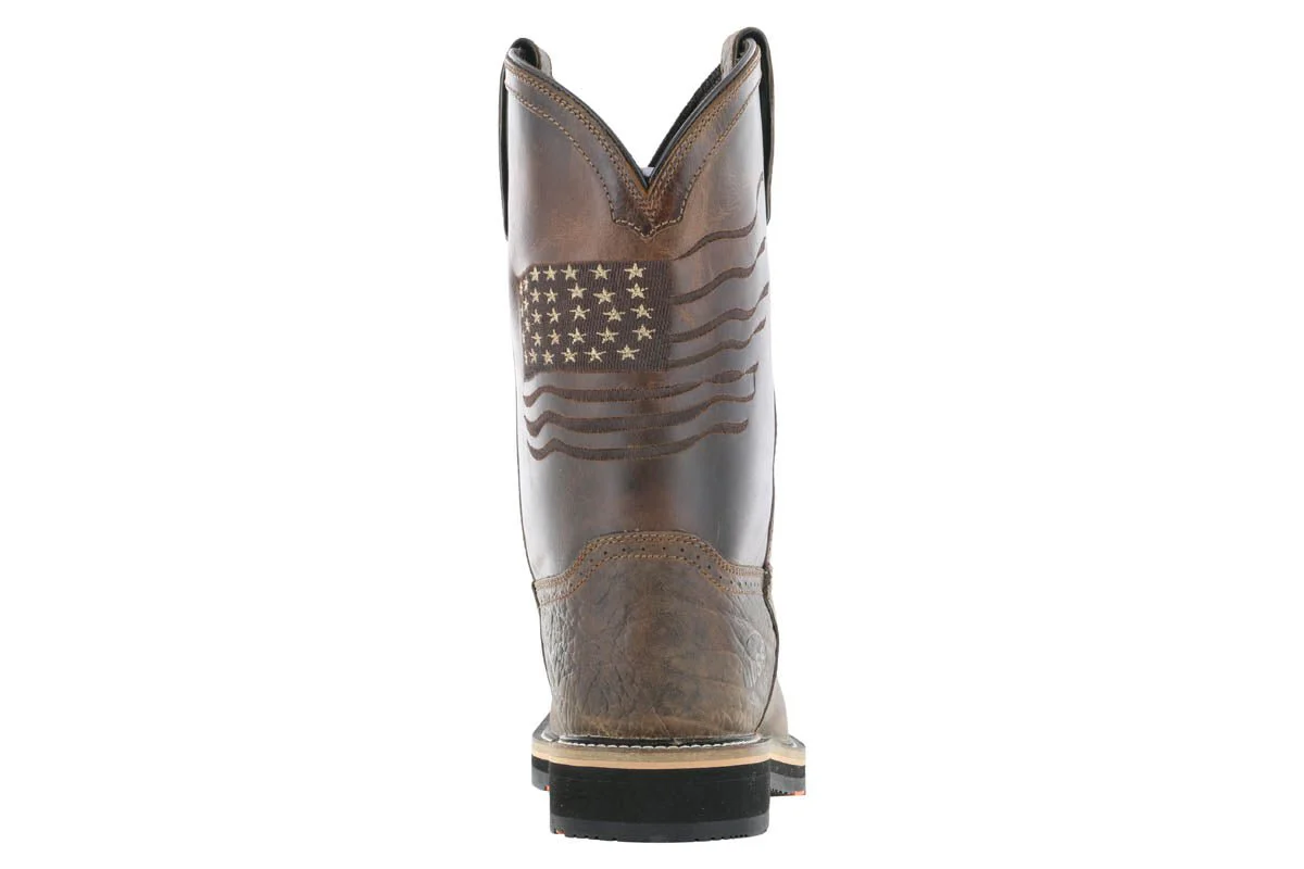 Hoss Rushmore Western Rancher Soft Toe Boot Brown - Image 5