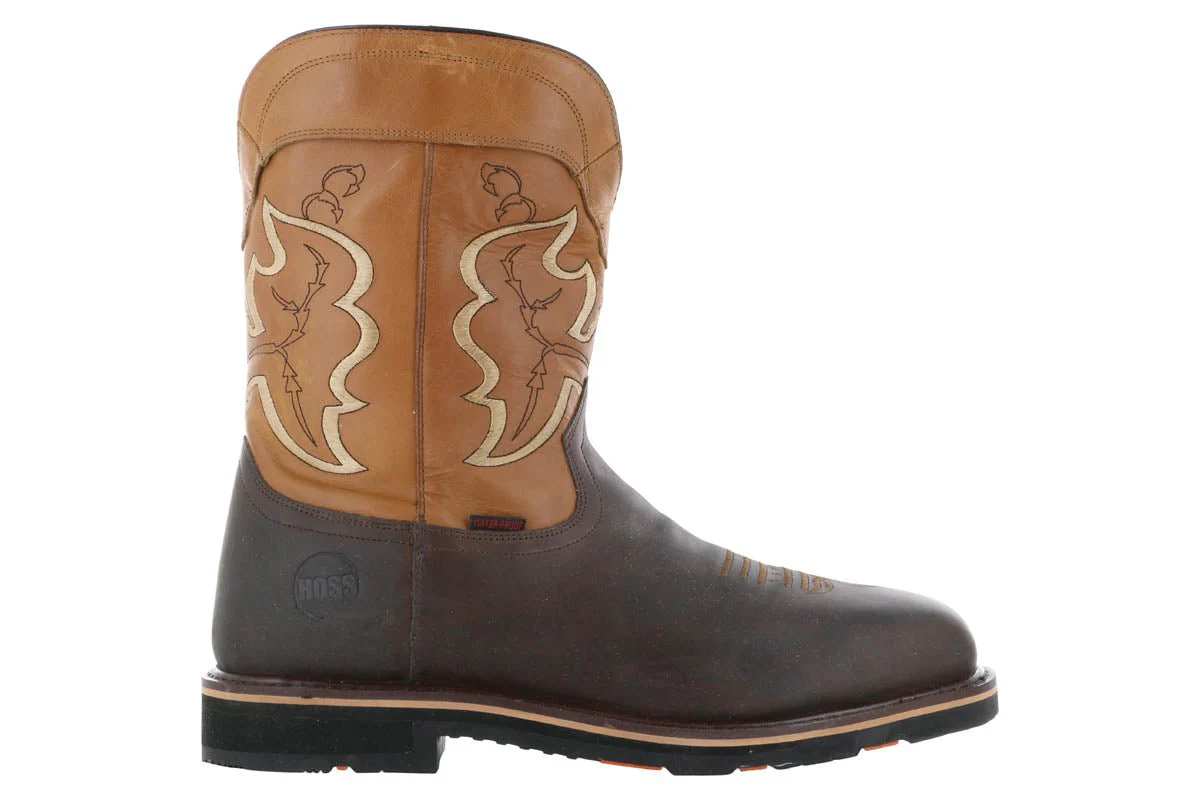 Hoss Showdown Composite Toe Western Boot Brown - Image 3