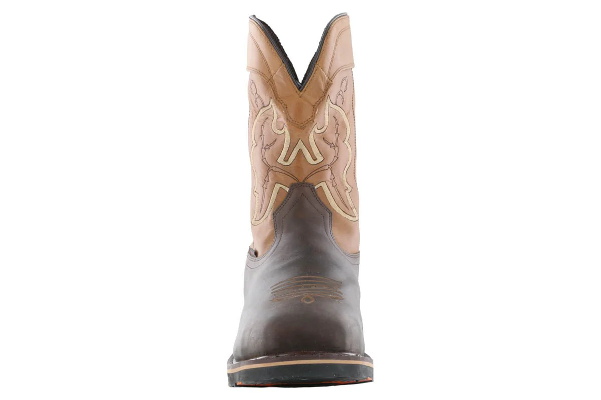Hoss Showdown Composite Toe Western Boot Brown - Image 4