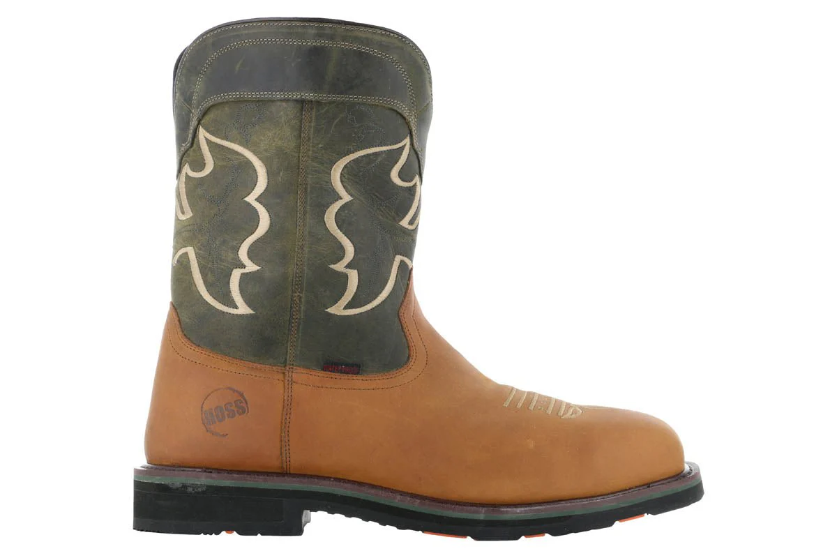 Hoss Showdown Composite Toe Western Boot Olive - Image 3