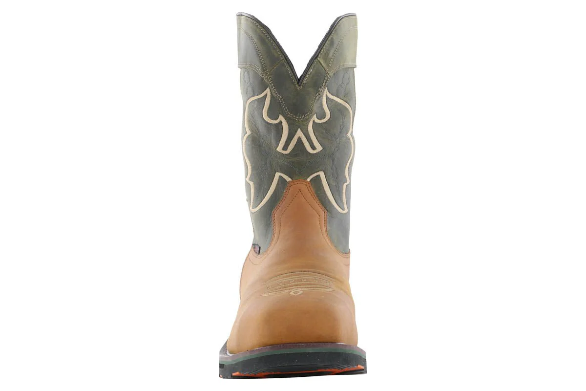 Hoss Showdown Composite Toe Western Boot Olive - Image 4