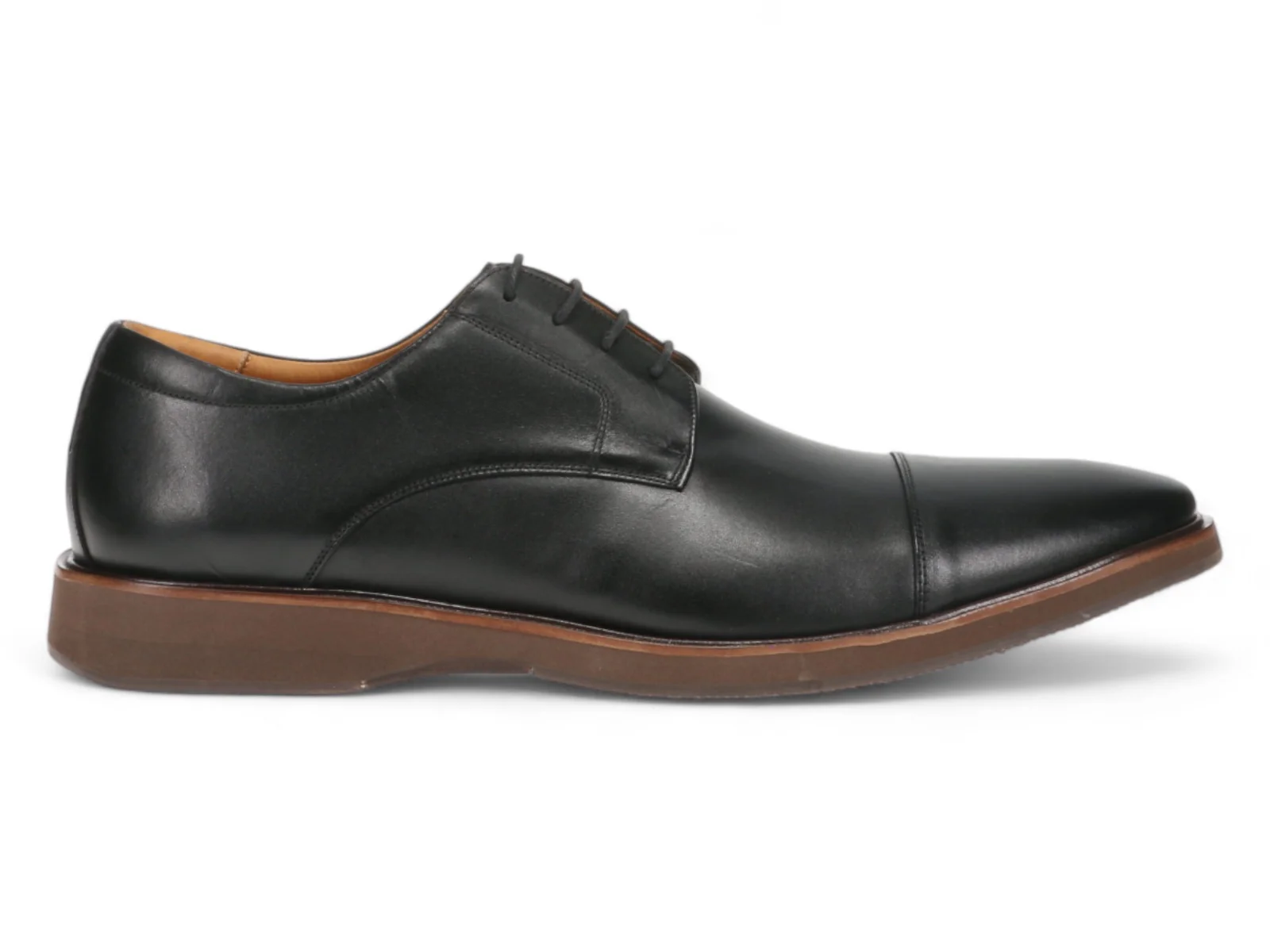 Michael Ellis Elliott Cap-Toe Dress Shoe Black - Image 3