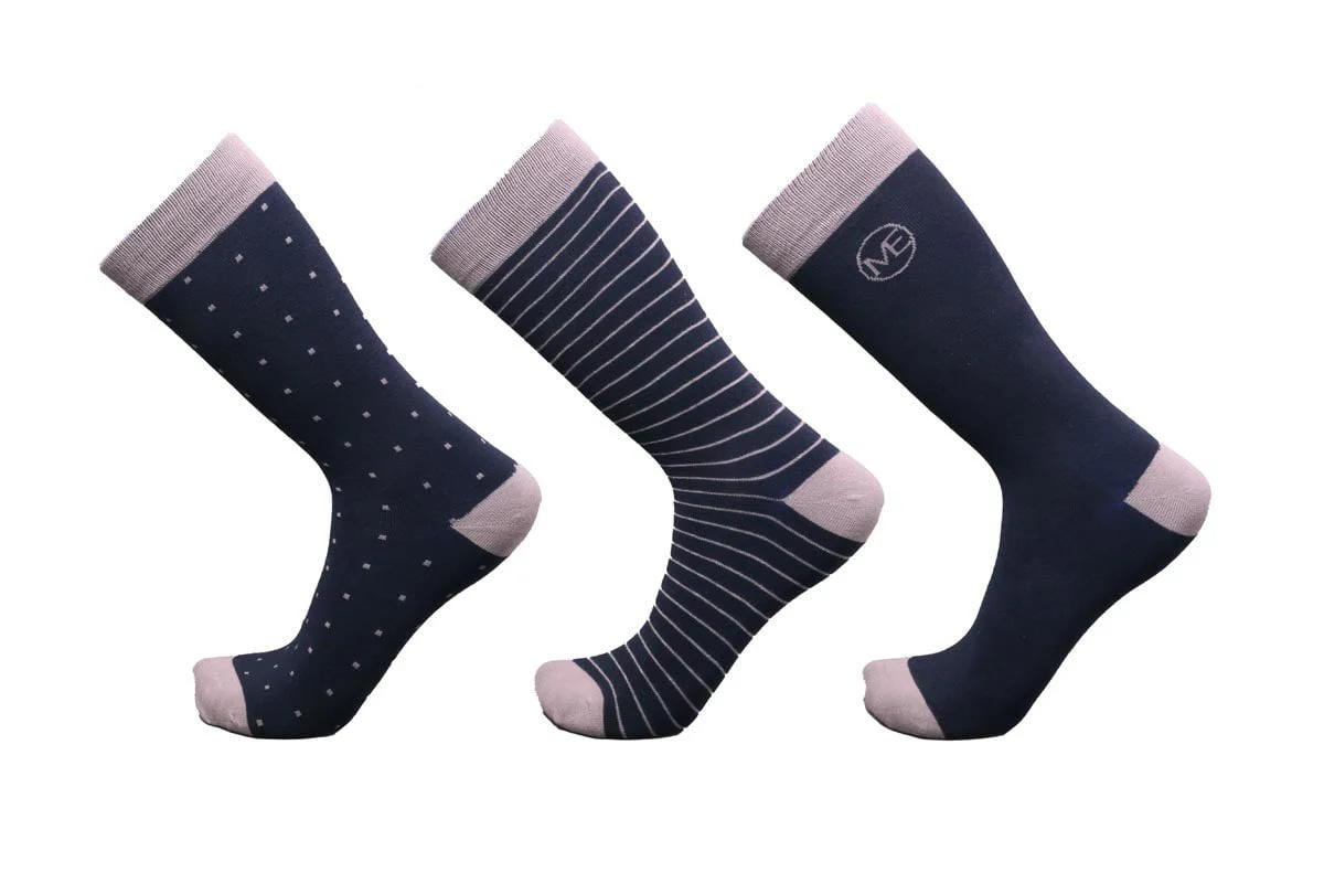 Michael Ellis Thomas BIG Dress Socks Variety 6-Pack - Wide - Image 6