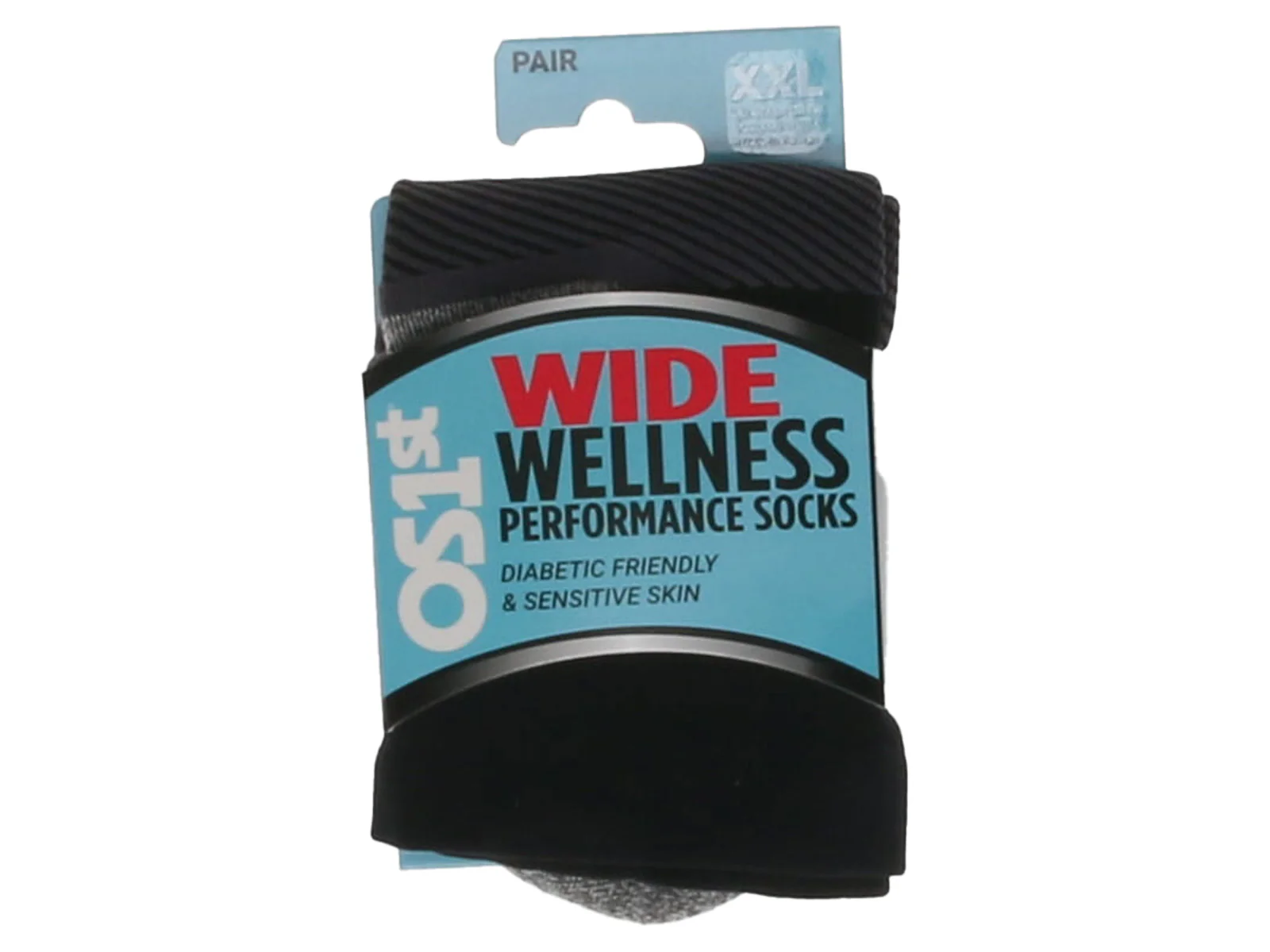 OS1st WP4 Wellness Performance Quarter Socks Wide Black - Image 2