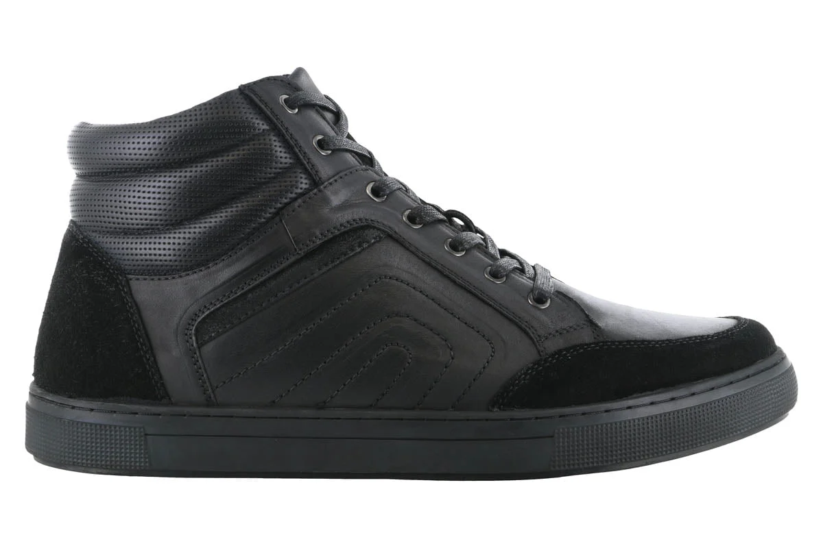 Propet Kenton High Top Casual Sneaker All Black - Image 3