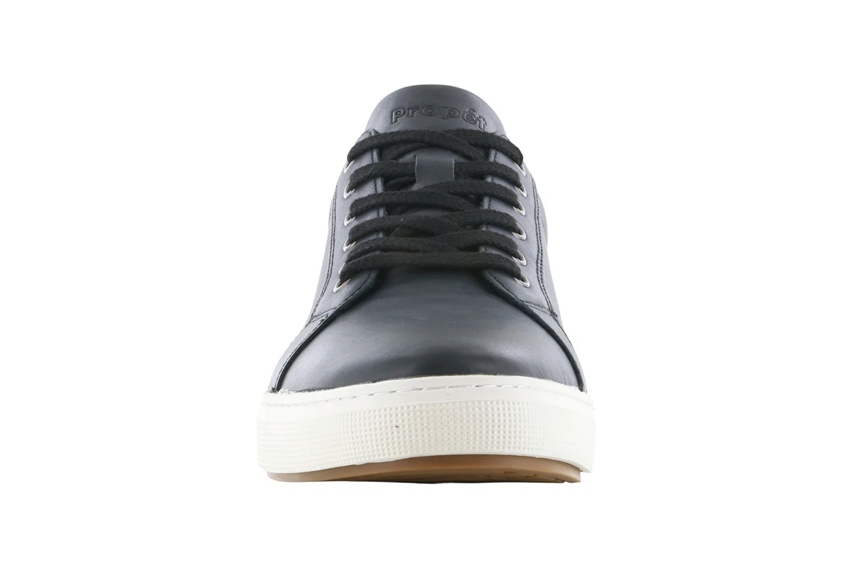 Propet Koda Leather Sneaker Black - Image 4