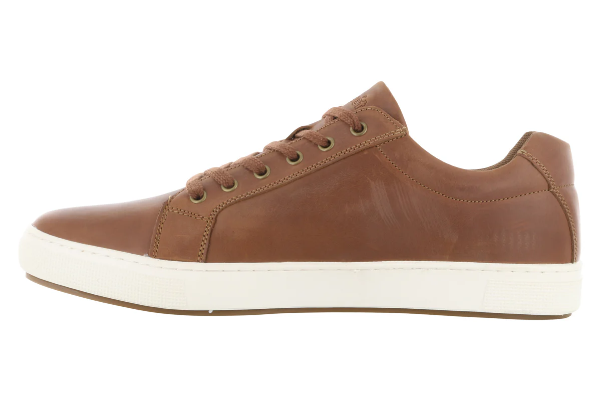 Propet Koda Leather Sneaker Tan - Image 2