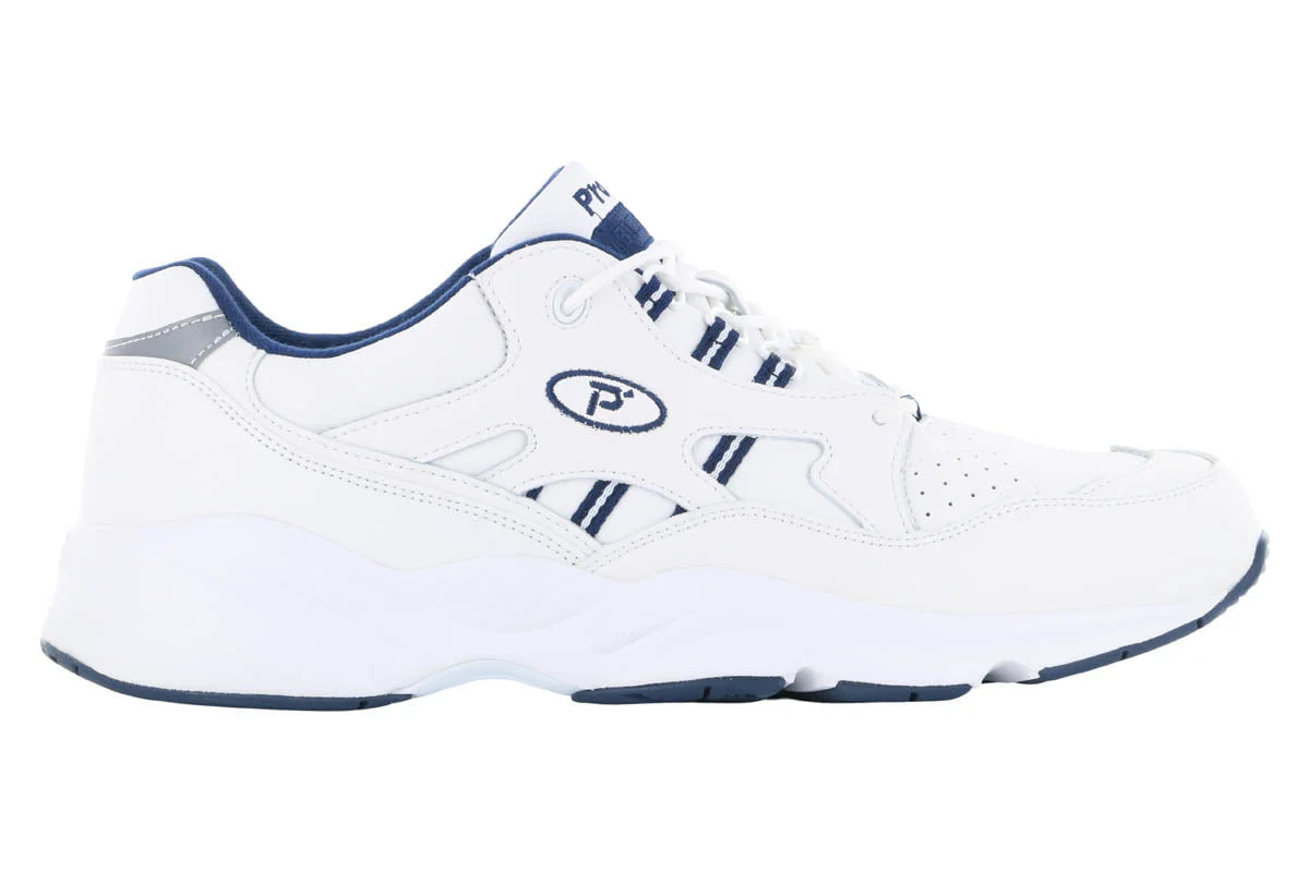 Propet Stability Walker White Navy - Image 3
