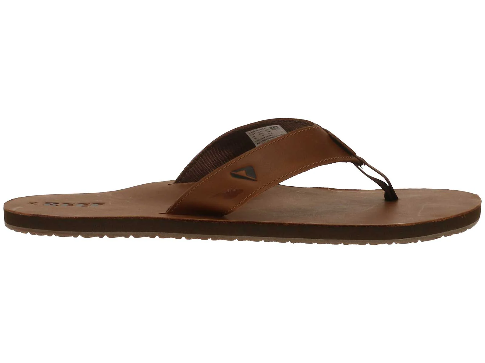 Reef Leather Smoothy Flip Flop Brown - Image 3