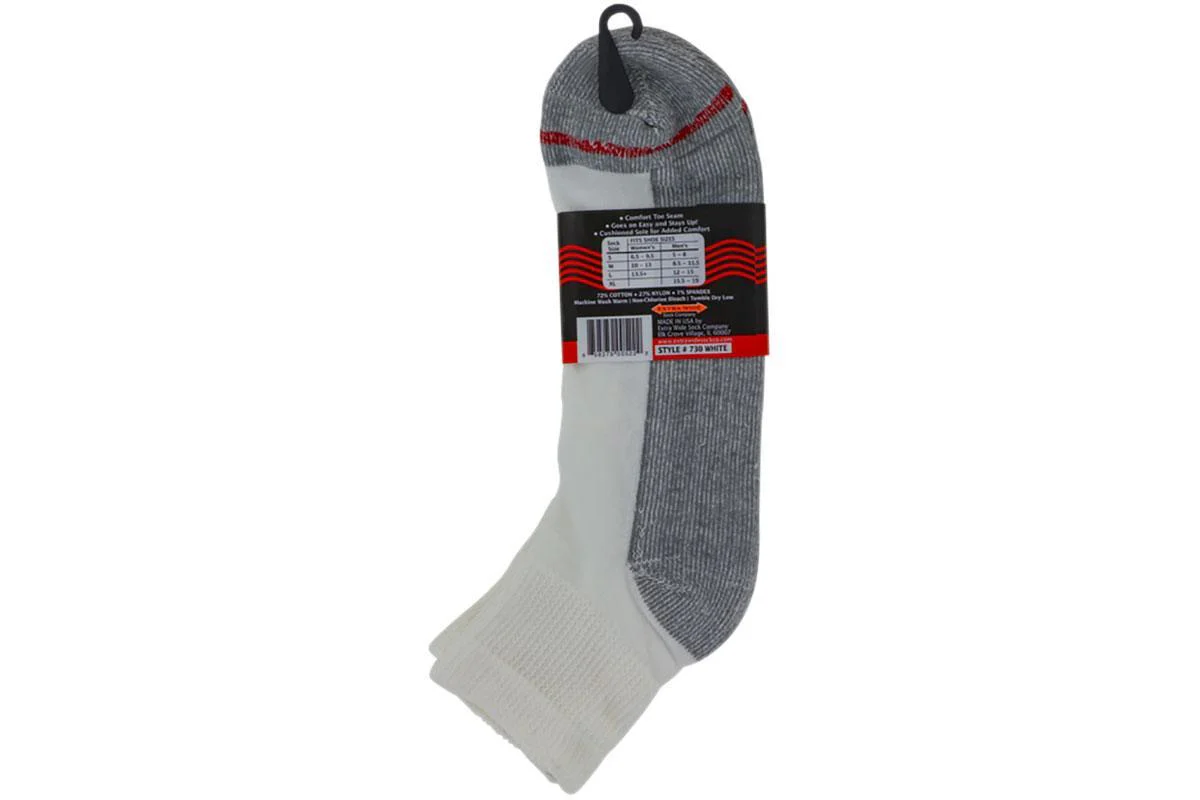 Socks Loose Fit Quarter White - Image 3