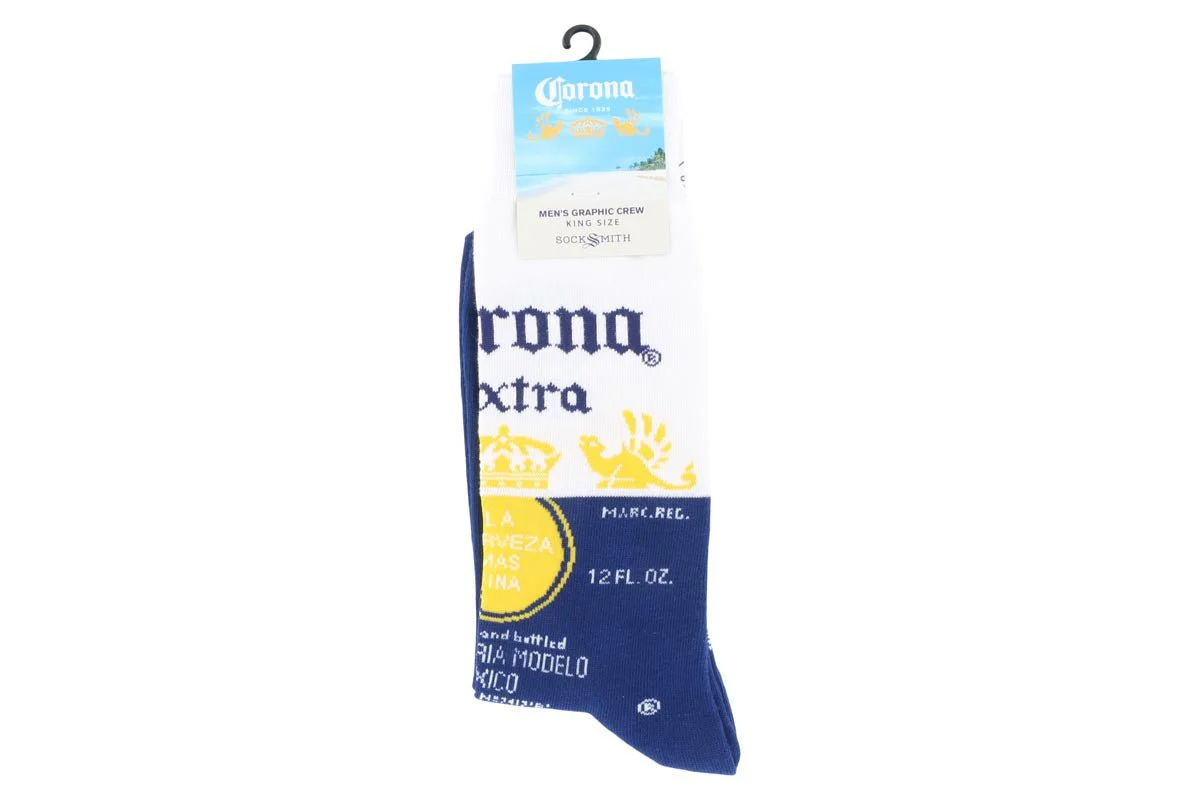 Socksmith Corona Crew Fun Socks Blue - Image 2