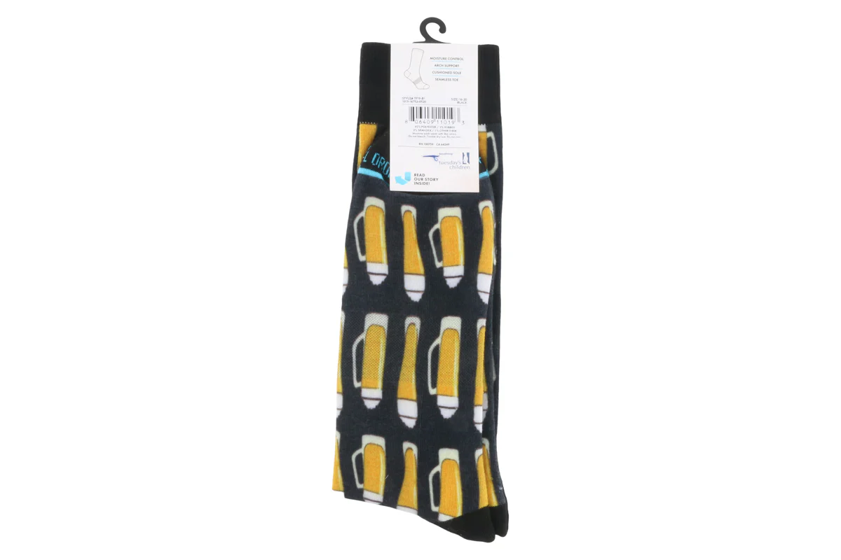 Tall Order Cushioned Dress Socks Beer - Image 3