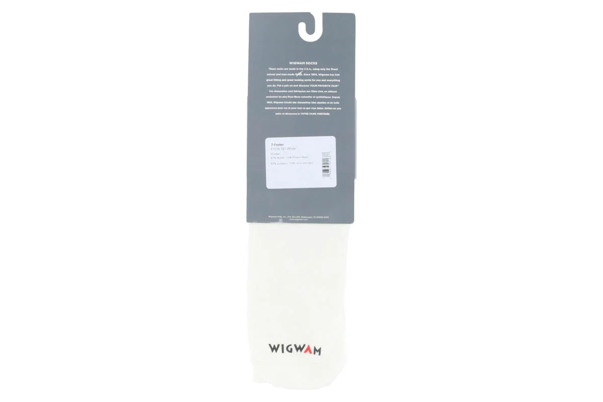 Wigwam 7 Footer Tube Sock White - Image 3