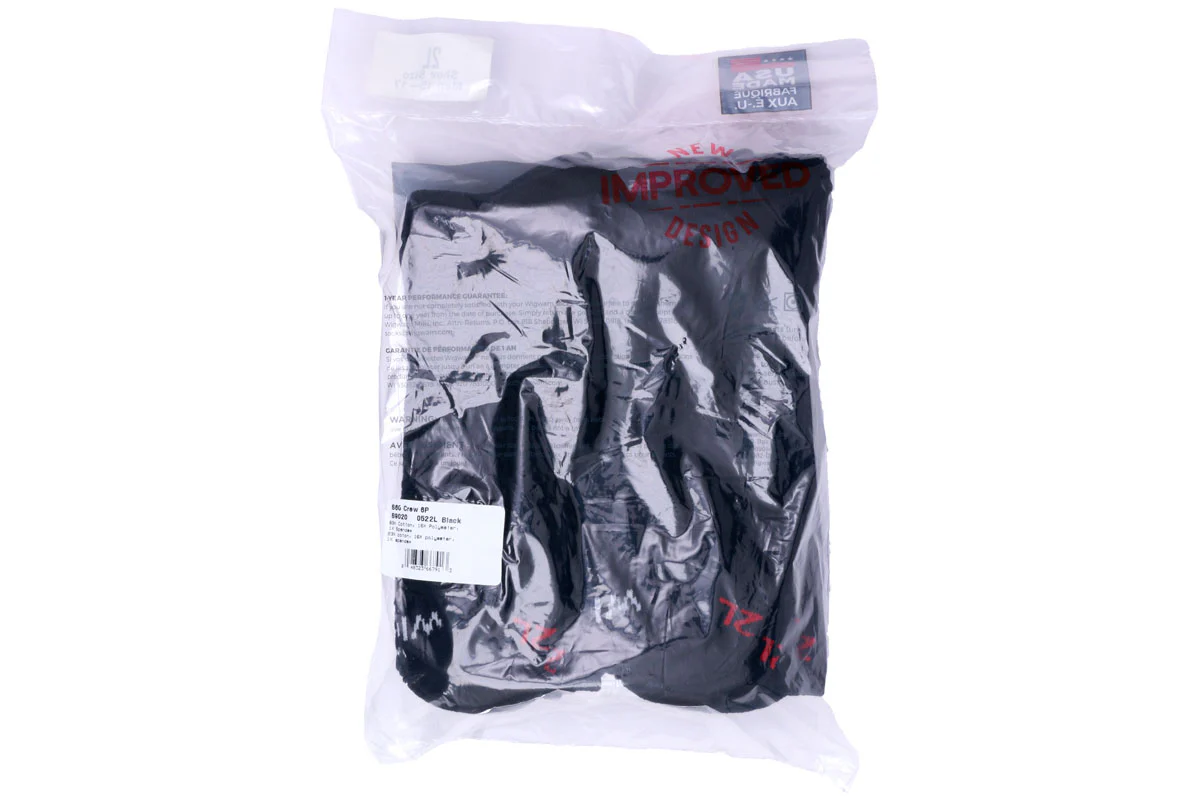 Wigwam Super 60 Crew 6 Pack Socks Black - Image 3